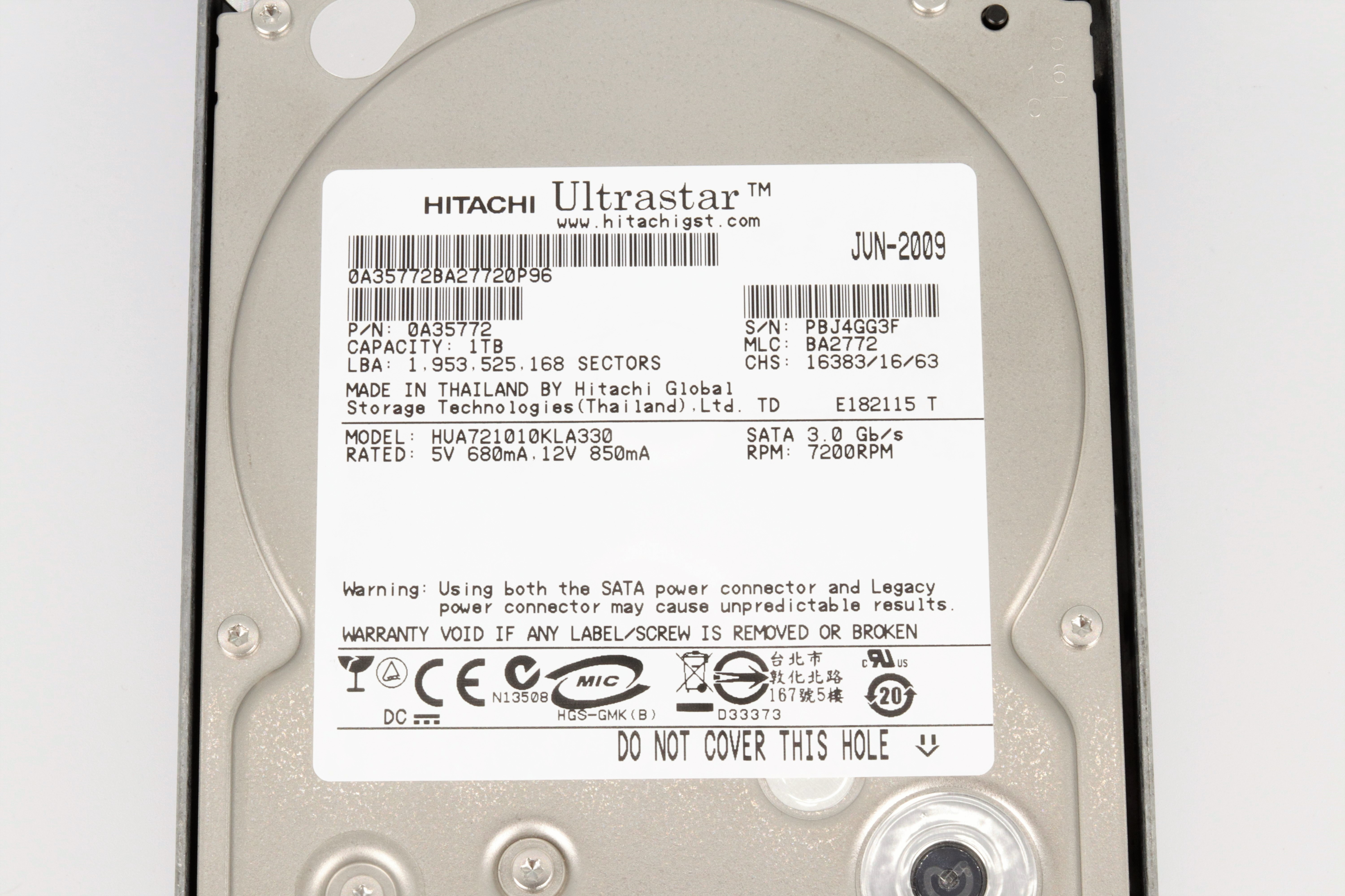 DELL 1TB SATA 3.0 GB/S 7.2K ULTRASTAR
