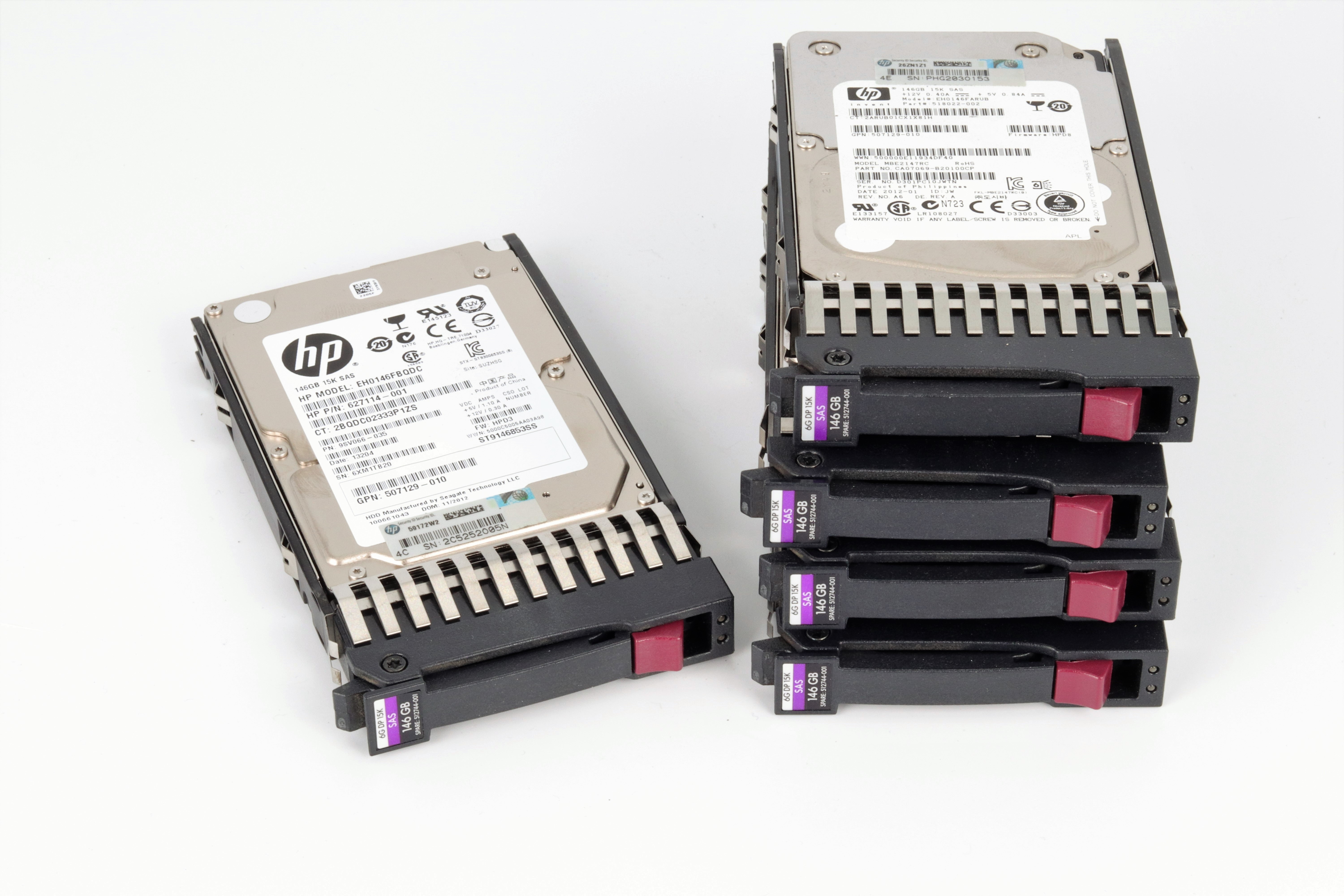 HP 146GB 6G SAS 15K SFF 2.5